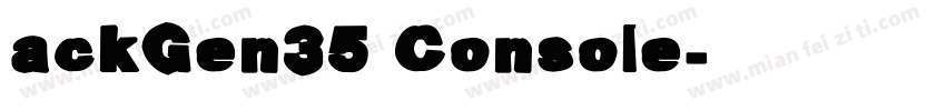 ackGen35 Console字体转换